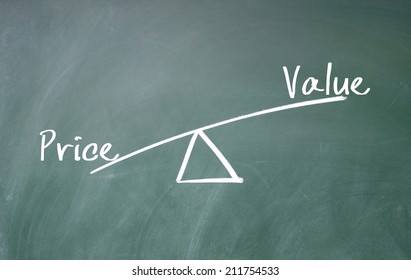 Value And Price Concept