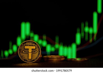 The value of the Tether coin (usdt) Crypto currency has increased.