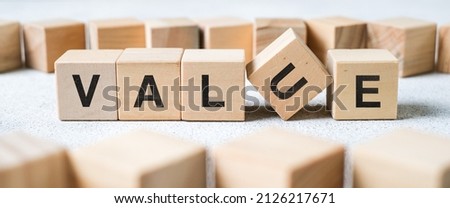 value words from wooden blocks with letters, of short duration instruct or inform brief concept