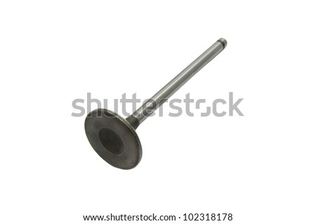 valve to the motor vehicle on a white background