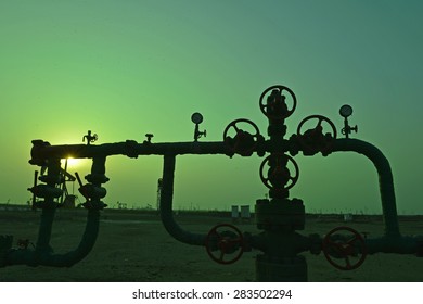 Valve And Pipeline, Close-up, Industrial Images 