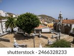 Valverde on the Canary Island of El Hierro. Main square with the church Nuestra Señora de la Conceptión.