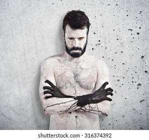 Vampire master over textured background
