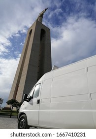 Van circulating around the city
