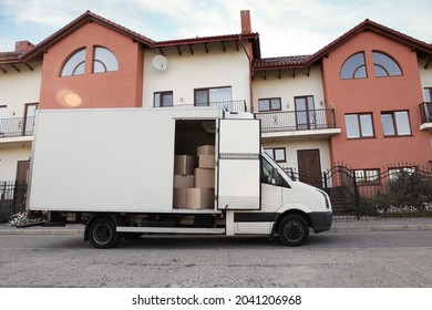 Van Full Moving Boxes Near New Stock Photo 2041206968 | Shutterstock