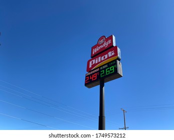 Van Horn, TX/USA - 2/24/20:  A Pilot Truck Stop Gas Station In Van Horn, Texas.