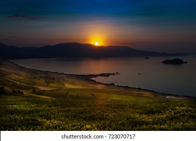 Van Lake Sunset , Van - Turkey 