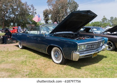 Van Nuys, USA - April 9, 2017: Imperial Crown Convertible On Display During The Spring Fling 31 At The Woodley Park.