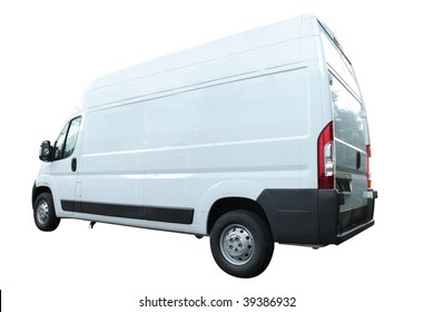 Van Under The White Background