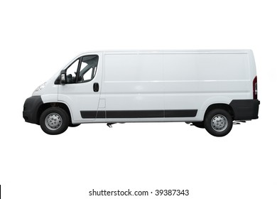 Van Under The White Background