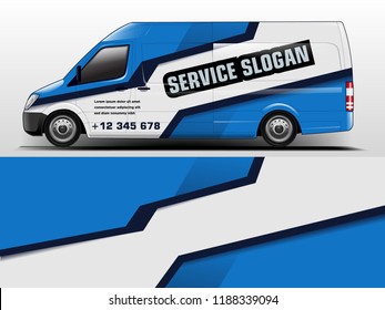 Van Wrap design for company, decal, wrap, and sticker. vector eps10