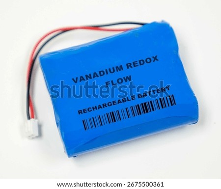 Vanadium Redox Flow Liquid electrolyte, large-scale energy storage