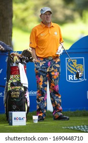 Vancouver, BC / Canada - July, 20th 2011: RBC Canadian Open - 1995 British Open  Champion John Daly On The Tee.