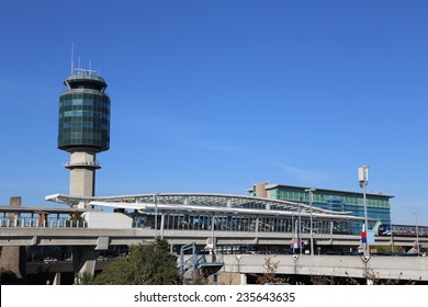 Vancouver, BC Canada - September 13, 2014 :Air Traffic Control Tower At YVR Airport In Vancouver BC Canada.