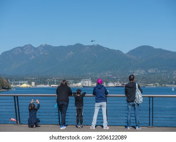 Vancouver, BC Canada - September 19, 2022: Sunny Weather In Vancouver For National Day Of Mourning For Queen Elizabeth II.