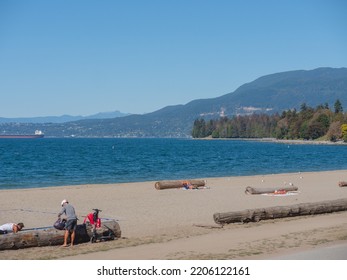 Vancouver, BC Canada - September 19, 2022: Sunny Weather In Vancouver For National Day Of Mourning For Queen Elizabeth II.