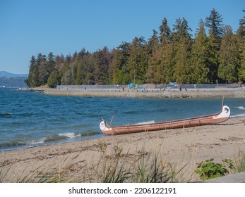 Vancouver, BC Canada - September 19, 2022: Sunny Weather In Vancouver For National Day Of Mourning For Queen Elizabeth II.