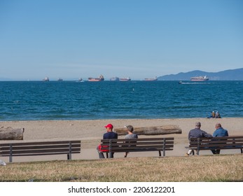 Vancouver, BC Canada - September 19, 2022: Sunny Weather In Vancouver For National Day Of Mourning For Queen Elizabeth II.