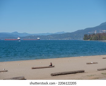 Vancouver, BC Canada - September 19, 2022: Sunny Weather In Vancouver For National Day Of Mourning For Queen Elizabeth II.