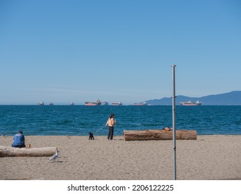 Vancouver, BC Canada - September 19, 2022: Sunny Weather In Vancouver For National Day Of Mourning For Queen Elizabeth II.