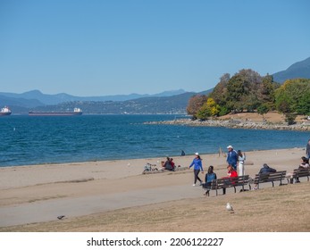 Vancouver, BC Canada - September 19, 2022: Sunny Weather In Vancouver For National Day Of Mourning For Queen Elizabeth II.