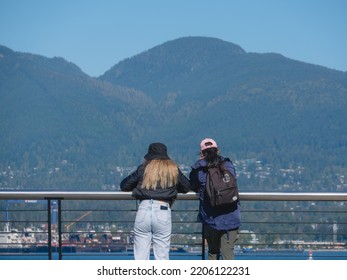 Vancouver, BC Canada - September 19, 2022: Sunny Weather In Vancouver For National Day Of Mourning For Queen Elizabeth II.