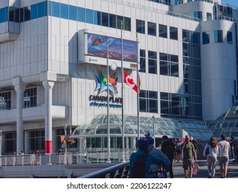 Vancouver, BC Canada - September 19, 2022: Sunny Weather In Vancouver For National Day Of Mourning For Queen Elizabeth II.