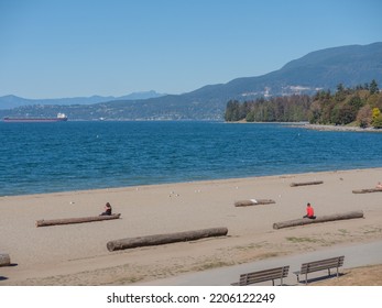 Vancouver, BC Canada - September 19, 2022: Sunny Weather In Vancouver For National Day Of Mourning For Queen Elizabeth II.