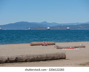 Vancouver, BC Canada - September 19, 2022: Sunny Weather In Vancouver For National Day Of Mourning For Queen Elizabeth II.