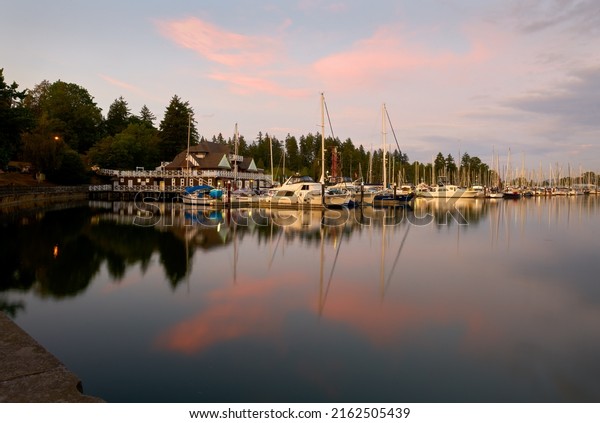 Vancouver, British Columbia, Canada – August 17, 2019.\
Coal Harbor Rowing Club Stanley Park. The historic Coal Harbor\
Rowing Club in Vancouver\'s Stanley Park. British Columbia,\
Canada.\
\
             \
