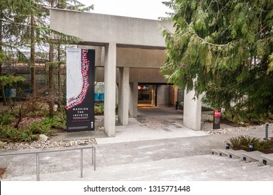 VANCOUVER, BRITISH COLUMBIA, CANADA - FEBRUARY 10, 2018: Museum Of Anthropology At UBC