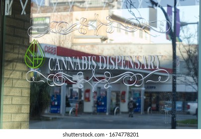 Vancouver, Canada - February 20,2020: A Sign On The Window 