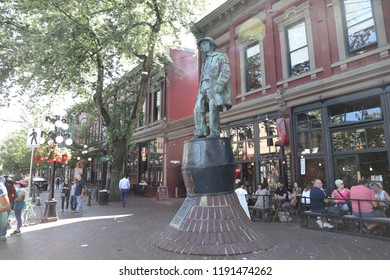 Vancouver, Canada - JULY 14, 2018: The Gassy Jack Statue.