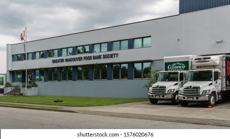 VANCOUVER, CANADA - MAY 17, 2019: Greater Vancouver Food Bank Warehouse Building.