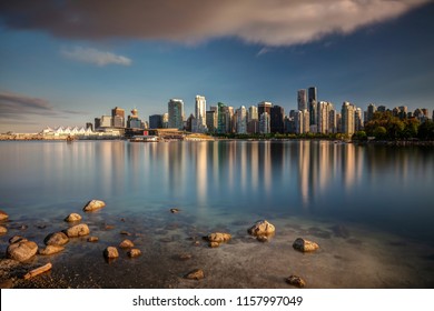 Vancouver City From The Stanley Park Sea Wall