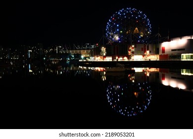 Vancouver City Street At Night 2022 08 09, Vancouver Is Located In The Province Of British Columbia ,Canada