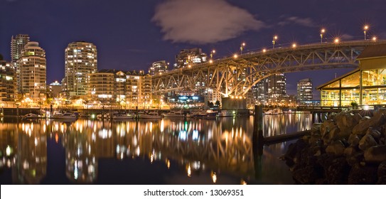 Vancouver - Granville Street Bridge at dusk