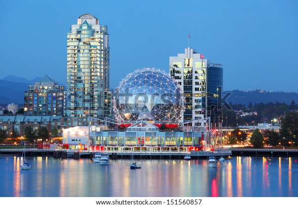 Vancouver at\
night
