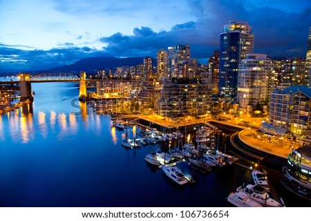 vancouver night view