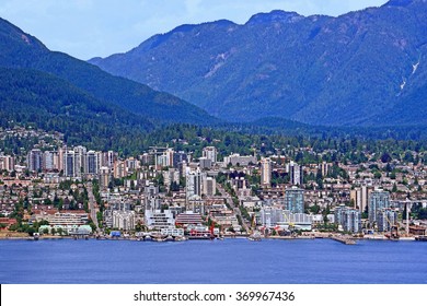 Vancouver North Shore Skyline And Waterfront