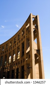 Vancouver Public Library Over Blue Sky