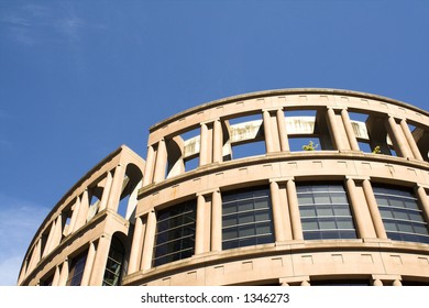 Vancouver Public Library Over Blue Sky