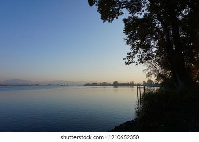 Vancouver Skyline From Deas Island Park