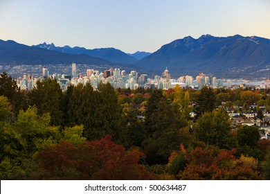 Vancouver Skyline From Queen Elizabeth Park