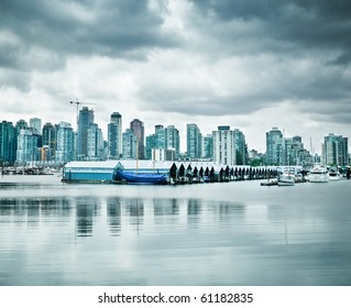 Vancouver Skyline As Seen From Stanley Park