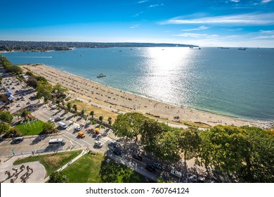 Vancouver View On English Bay Beach