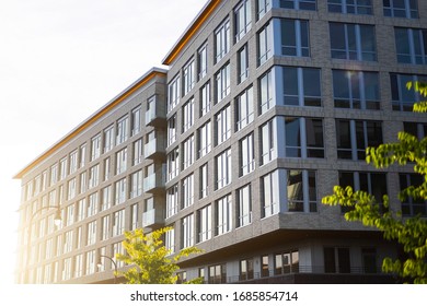 Vancouver Washington Downtown Waterfront At Sunset In Summer