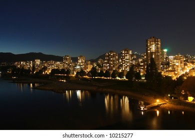 Vancouver West End Under Twilight Sky