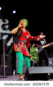 VANCOUVER-JUN 28,2014:South African Singer Lorraine Klaasen Performs At The 29th Annual Vancouver Jazz Festival.The Montreal-based Singer Is Known For Township Music In The Tradition Of Miriam Makeba.