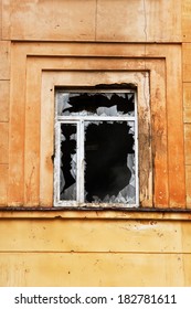 Vandals Smashed The Window Of The Police Station